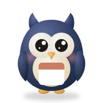 Remy the owl holding a calendar